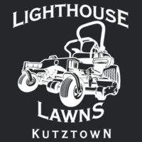 Lighthouse Lawns Hooded Pullover Sweatshirt, White Imprint - Heavy Blend™ Hooded Sweatshirt Design